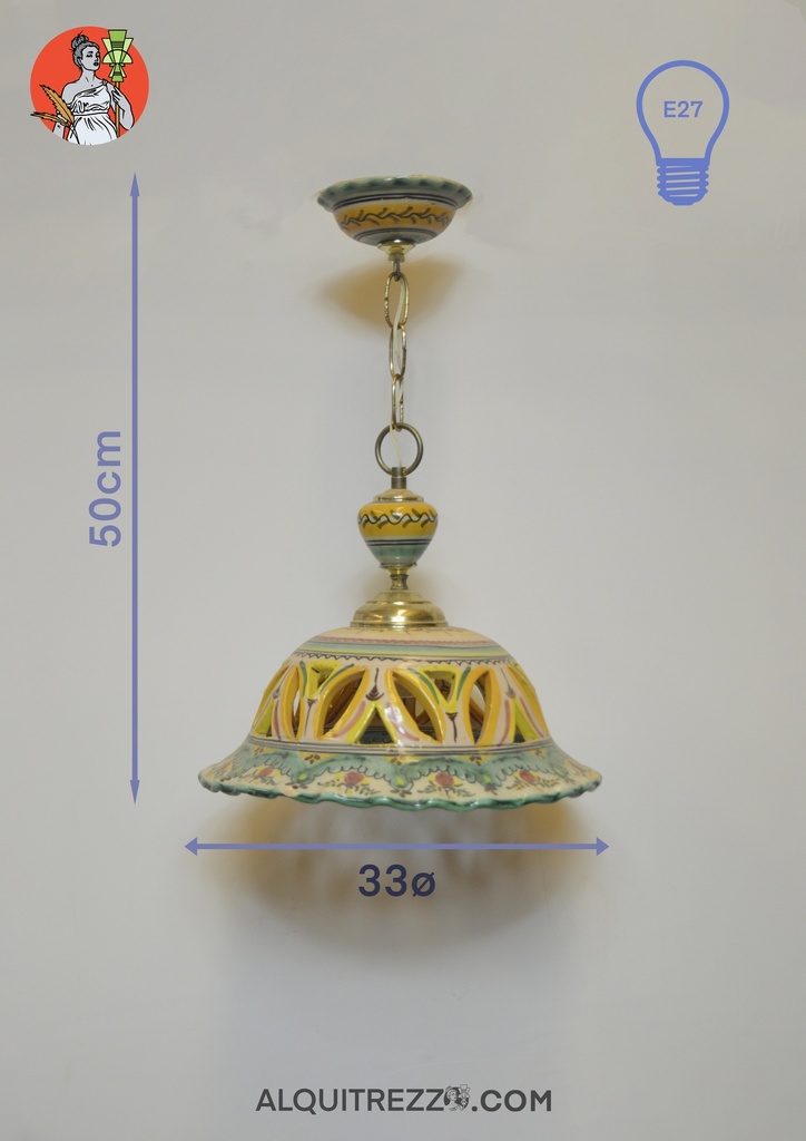 LÁMPARA DE TECHO PORCELANA