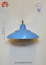 LÁMPARA DE TECHO METÁLICA AZUL
