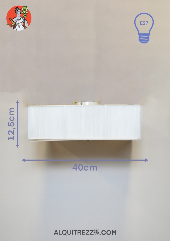 LÁMPARA DE TECHO CUADRADA BLANCA