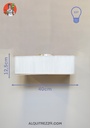LÁMPARA DE TECHO CUADRADA BLANCA