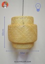 LÁMPARA DE TECHO MIMBRE