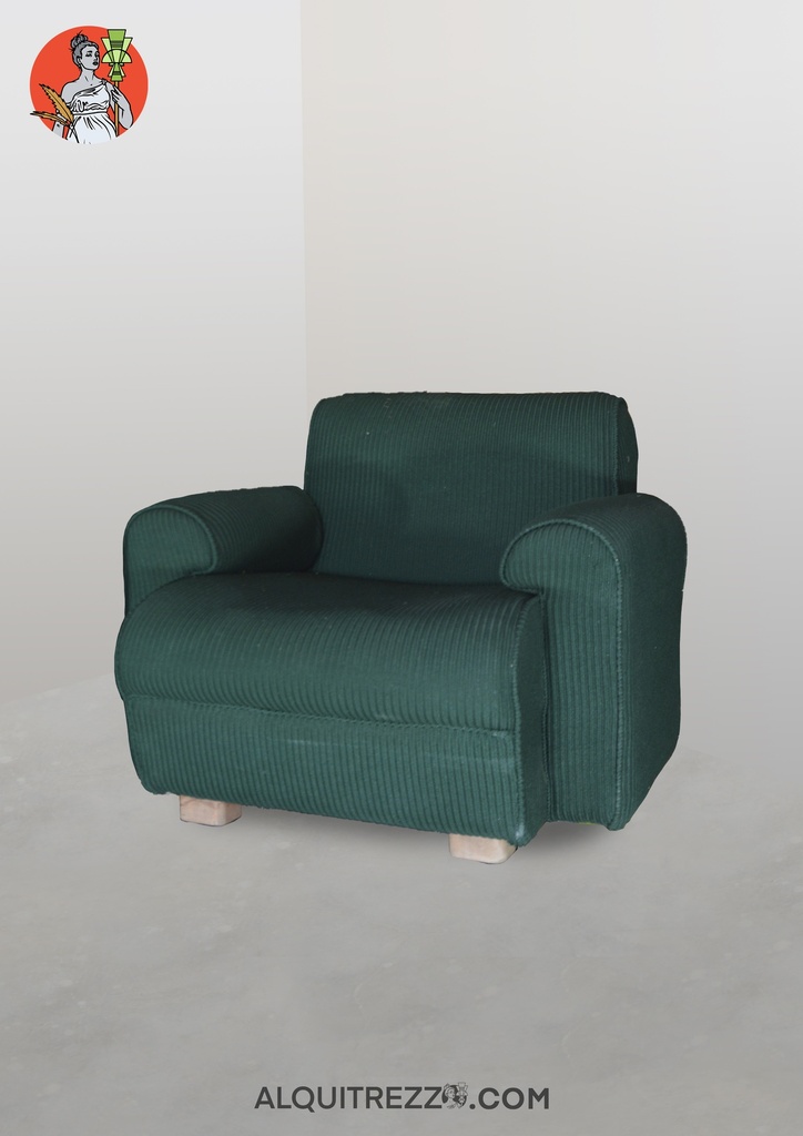 SILLÓN VERDE RAYAS 