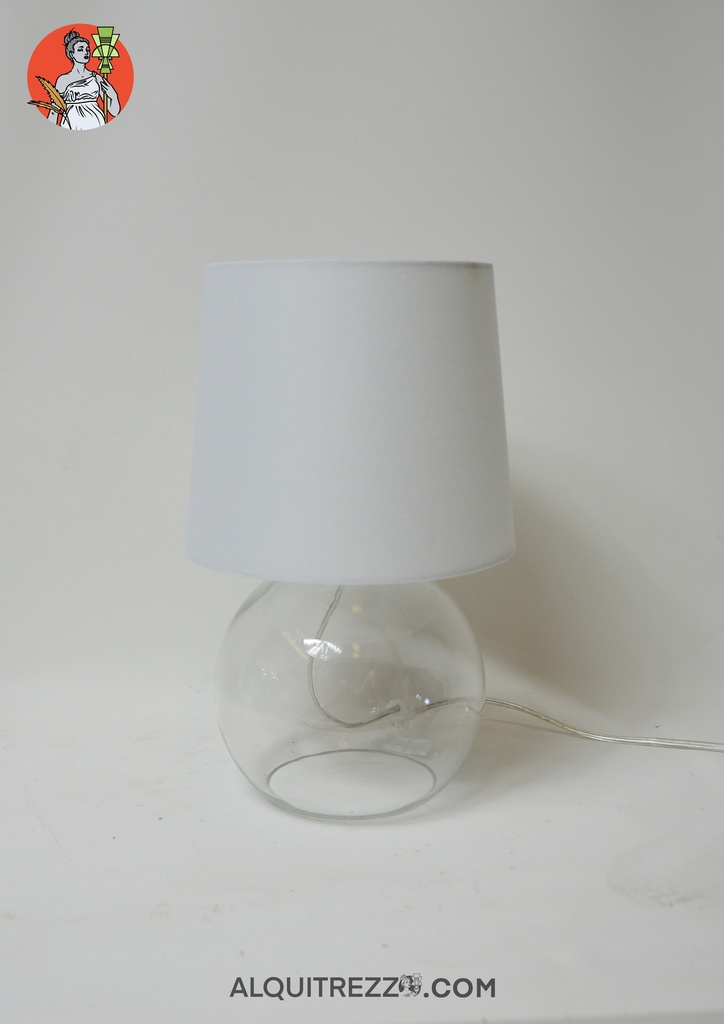 LÁMPARA DE MESA TRANSPARENTE